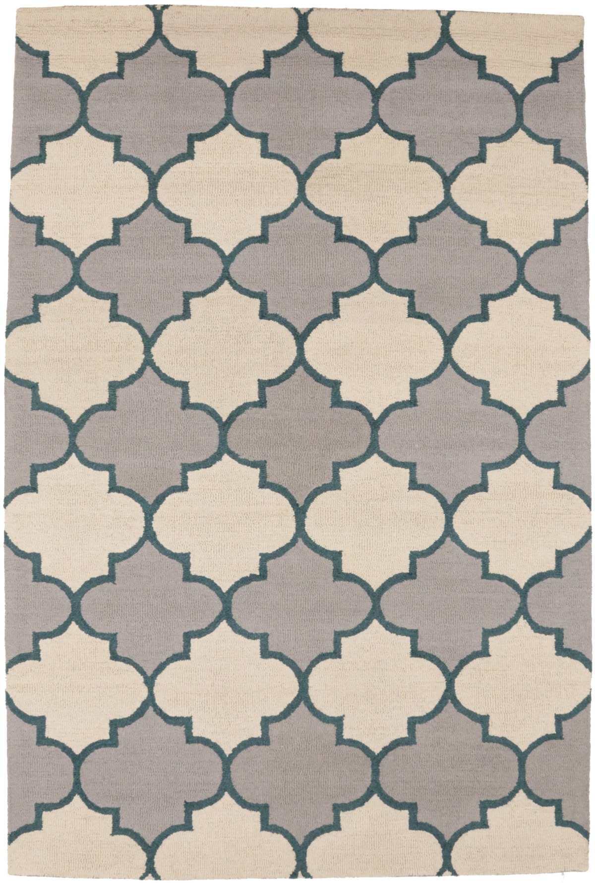 Multicolored Trellis 5X8 Hand-Tufted Modern Rug