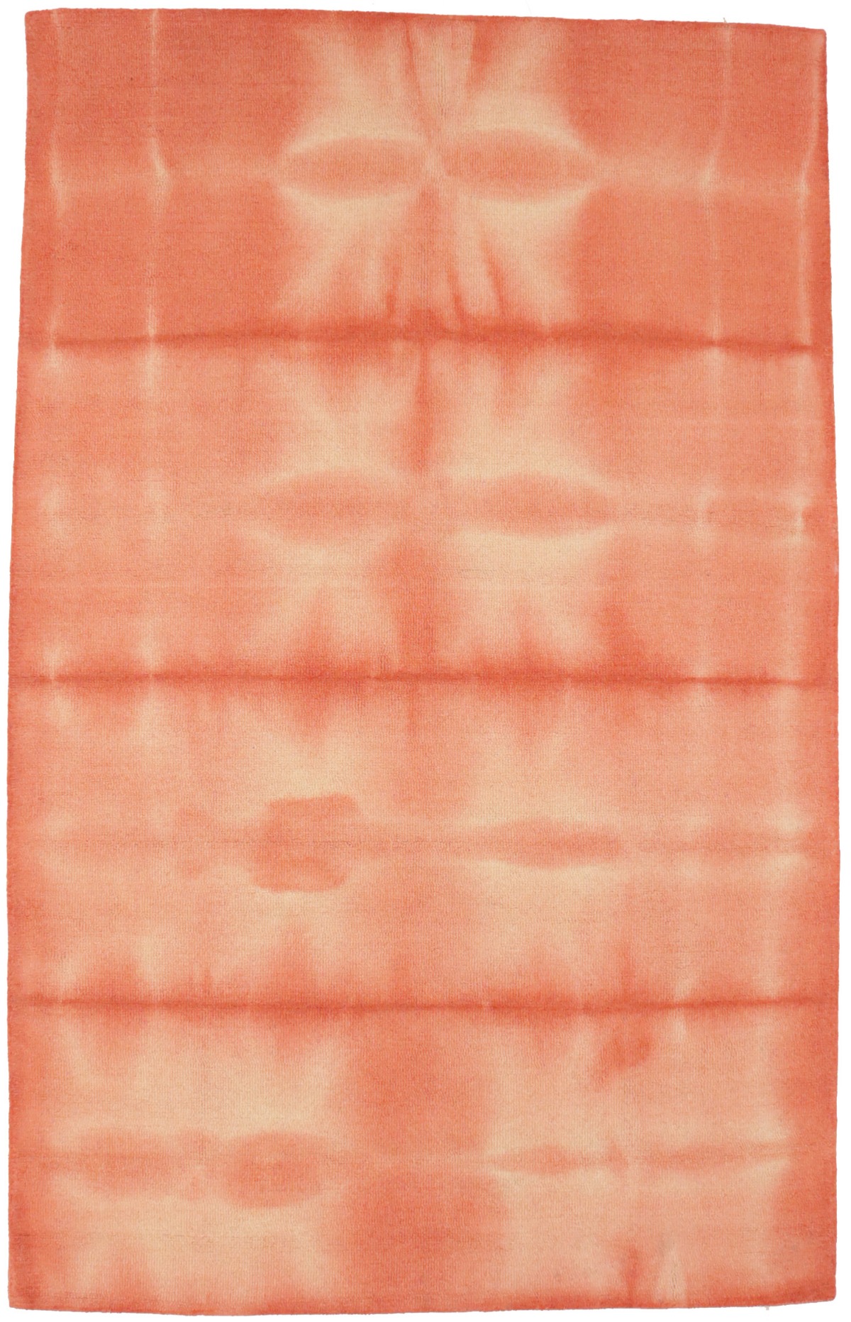 Coral Tie-Dye 5X8 Hand-Tufted Modern Rug