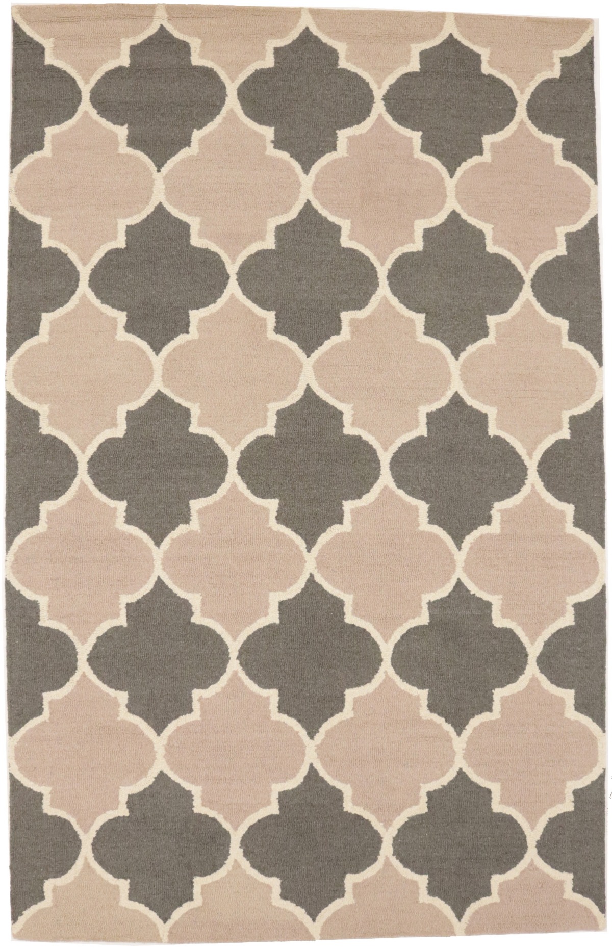 Multicolored Trellis 5X8 Hand-Tufted Modern Rug